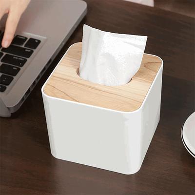 1 adet/2 adet-Mendil Kutusu Peçete Tutucu Kılıf Kağıt Kutusu Kapaklı Bambu Masif Ahşap Otel Saklama Kutusu Ev Masa Dekorasyonu