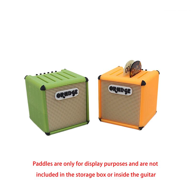 1 Set Guitar Mini Guitar Pick Storage Box 1/12 Dollhouse Miniature Decorative Props For Music Scenes Doll Accessories Toys