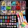 Lollipop Bead Butterfly 3D Resin Nail Charms Mix Colors Nail Accessories  DIY Manicure