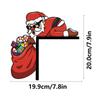Christmas Door Frame Decor Sticker Snowman &Santa Claus Wooden Door Corner Decor Creative Funny Wall Art For Living Room Bedroom