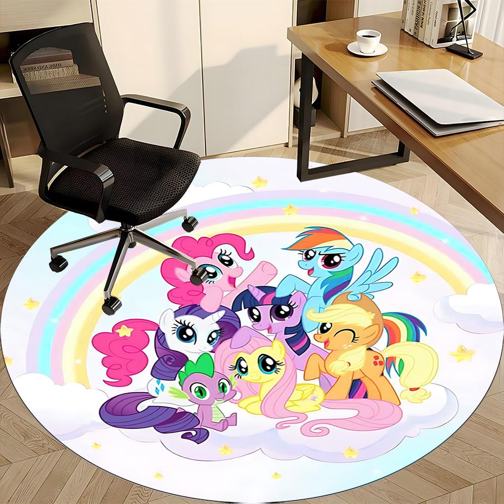 1pc My Little Pony Office Round Area Rug, Under Office Chairs Bedroom Living Room Home Decor  A1022163