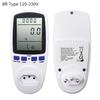 Contor de energie de curent alternativ Wattmetru digital KWh Watt Priză monitor EU BR Priză FR