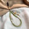 Hanging Ornaments Mobile Phone Chain Vintage Antique Green Wrist Rope Pendant  Women