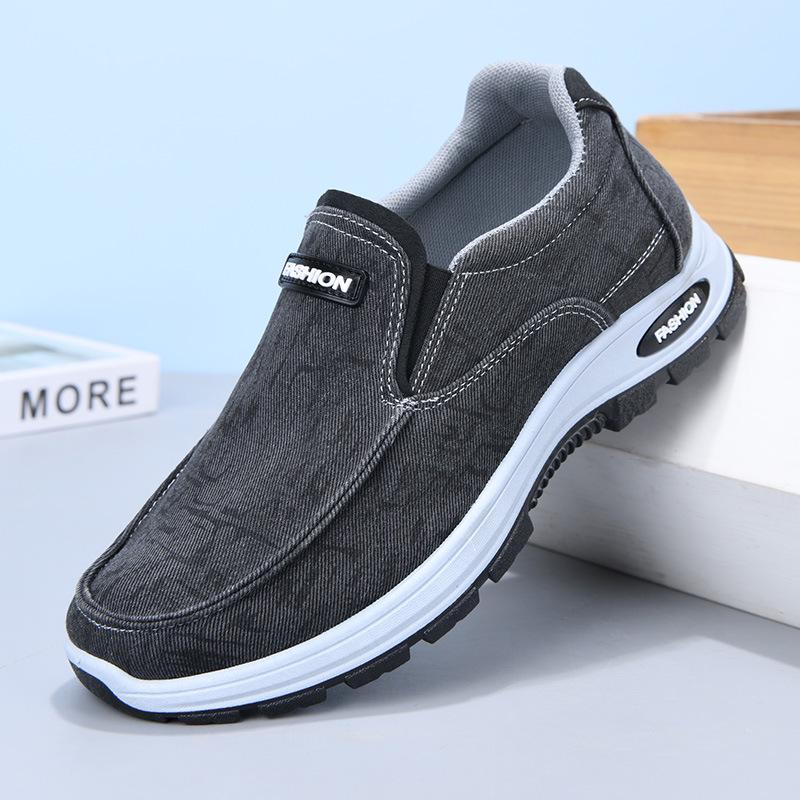 

Men s Spring/Autumn Canvas Slip-On Walking Shoes - Breathable, Non-Slip Casual Shoes for Middle-Aged and Elderly Dads 44
