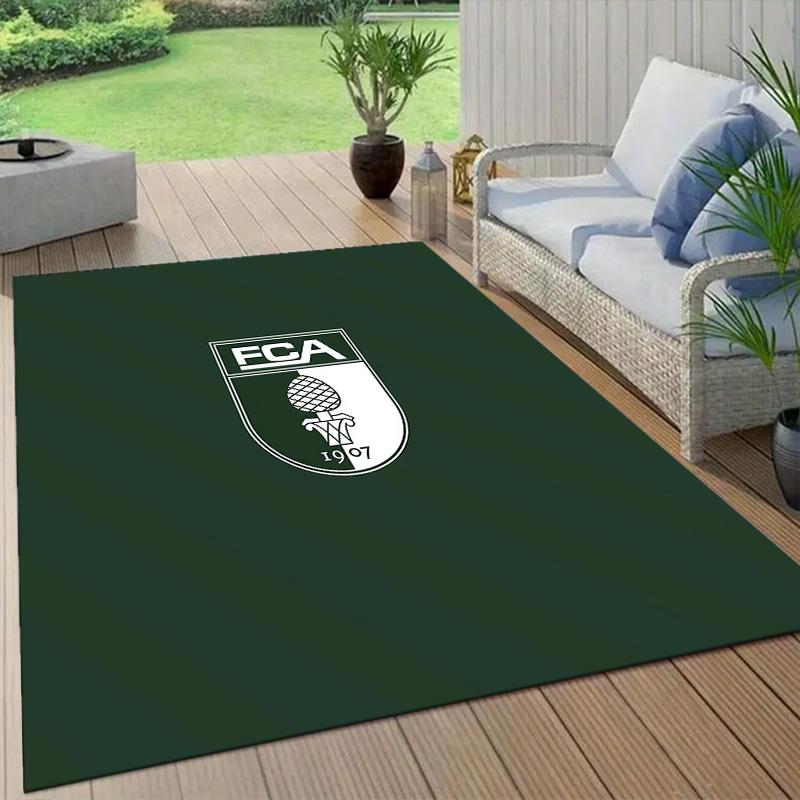 Deportivo La Coruna Flannel Pattern Square Carpet,Area Rug,Carpet Rug for Living Room Bedroom Sofa Playroom Decor,Non-slip Floor Mat