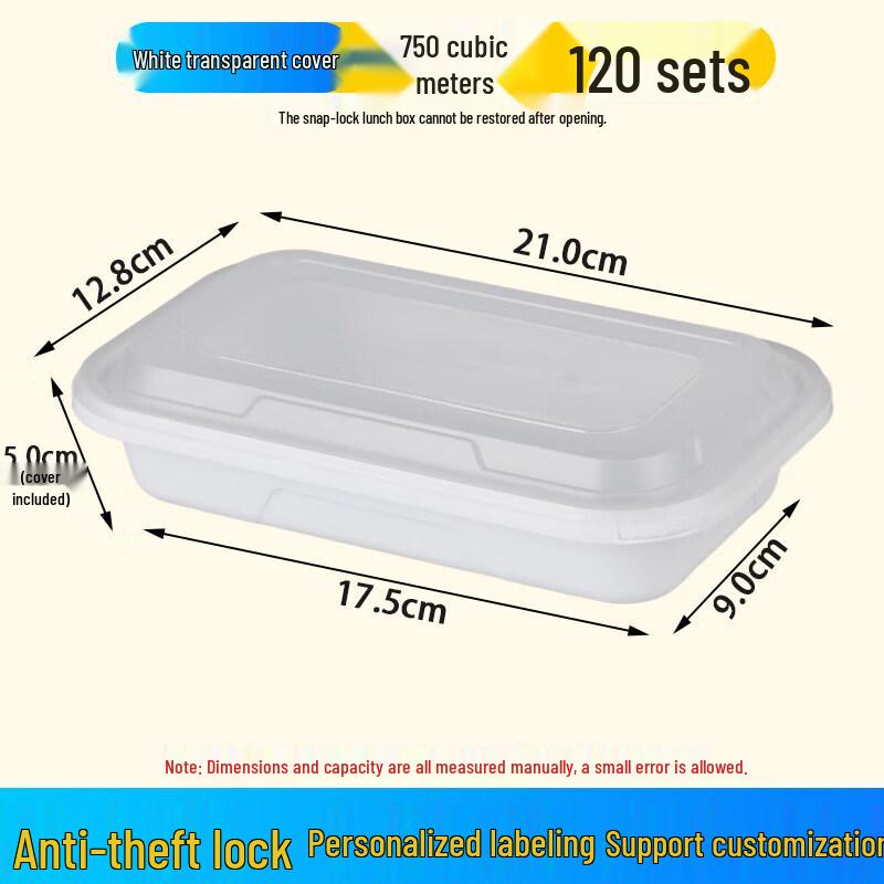 Disposable Rectangular Takeaway Meal Box