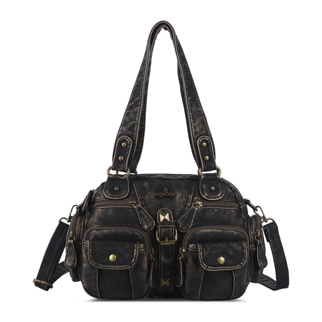 Women PU Shoulder Handbags Satchel Top-handle Dumpling Pack Crossbody Bags Phone Money Pack Schoudertassen Dames Groot