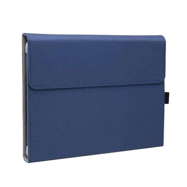 Couro do plutônio caso do portátil para microsoft surface pro 8 capa tablet suporte dobrável para superfície pro go 2 3 x pro 4 5 6 7 manga