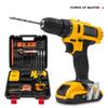 Lithium Drill Cordless Hand Drill Charging Electric Screwdriver Set Home DIY