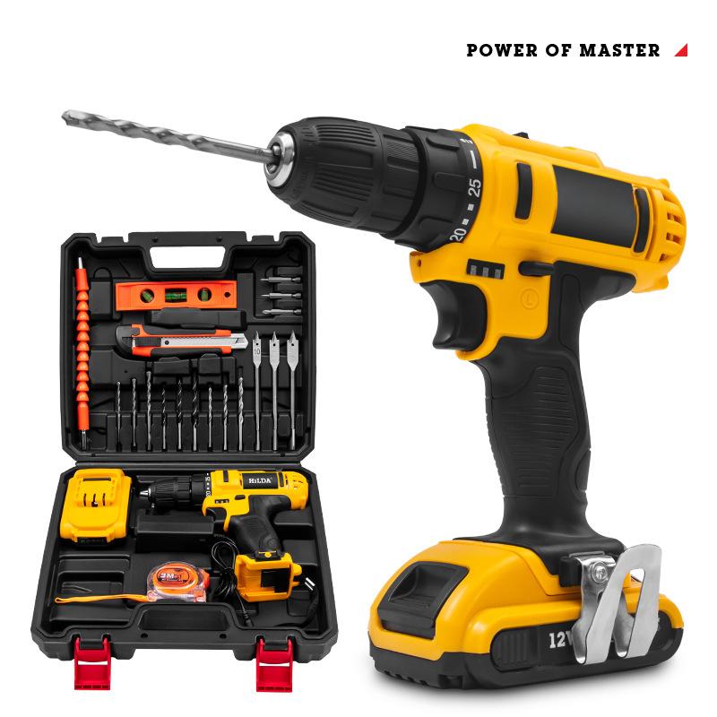 Lithium Drill Cordless Hand Drill Charging Electric Screwdriver Set Home DIY