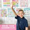 Hadley Designs Sound Wall Classroom Phonics Posters - Syllable Types Posters For Classroom Decor, Long and Short Vowel Sounds Chart, Digraphs and