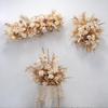 Customized Golden Wedding Floral Art Hanging/Wall Decoration with Point Flowers