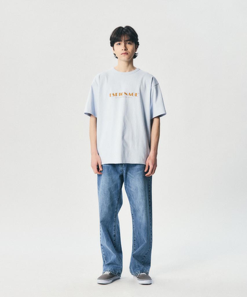 ESPIONAGE Cinema Logo Heavyweight Tee Ice Blue