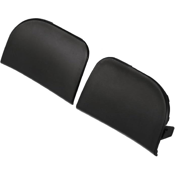 ACROPIX Pair Black Front Bumper Tow Hook Towing Eye Cover Cap Replacement 52127-47903 52128-47903 for Toyota Prius 2012-2015 Car Parts