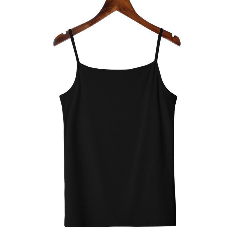 Women's Slim Fit Spring & Summer Solid Color Camisole Vest