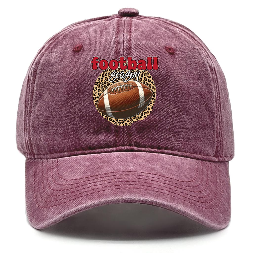 Fußball-Saison-Print Unisex Baseballkappe Verstellbare Dad Hat Kopfbedeckung Used Snapback Baseballkappen Ideale Wahl für Draußen