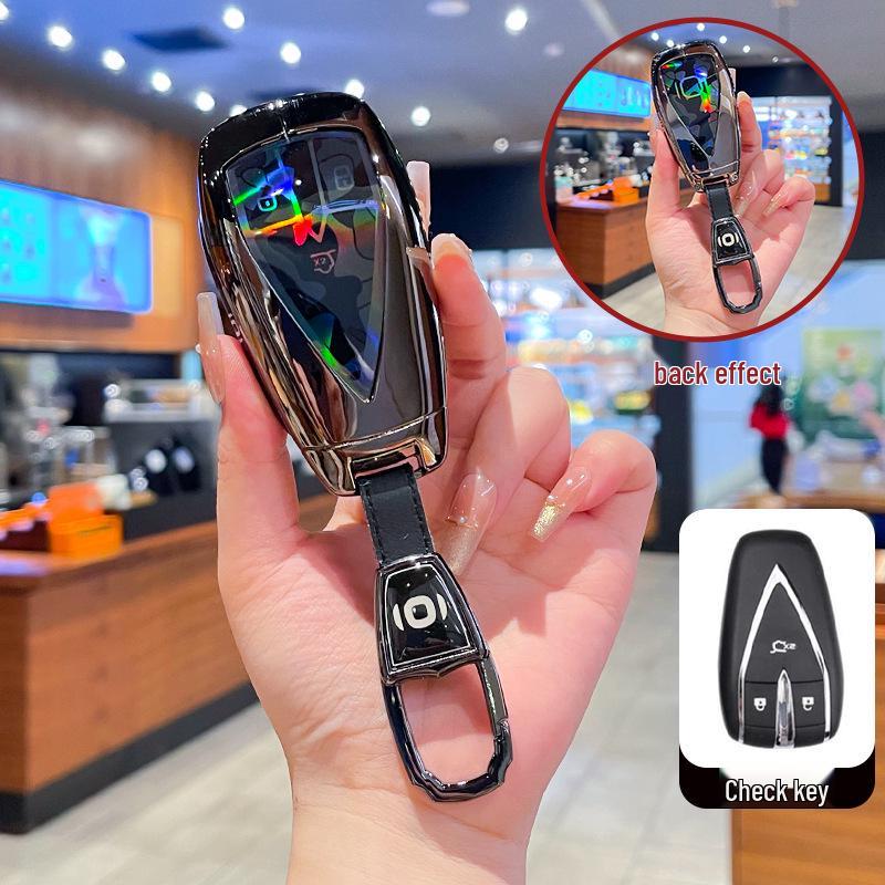 High-End Metal Key Cover for Changan Qiyuan A07 2025, A06 New Energy, and A05/A07 with Buckle