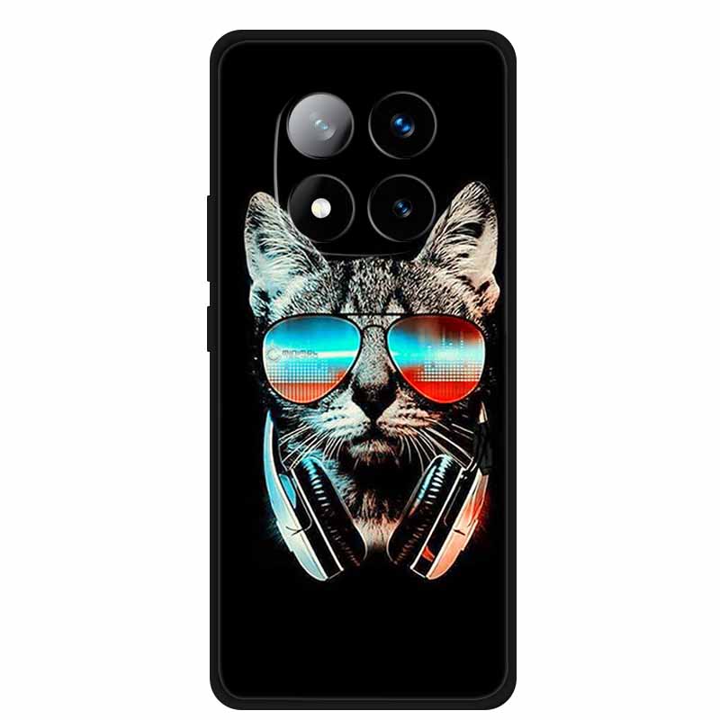 For Redmi Note 14 Pro+ Case Animals Soft Silicone TPU Phone Cases Back Cover For Redmi Note 14 Pro Plus 5G Wolf Shockproof Capa