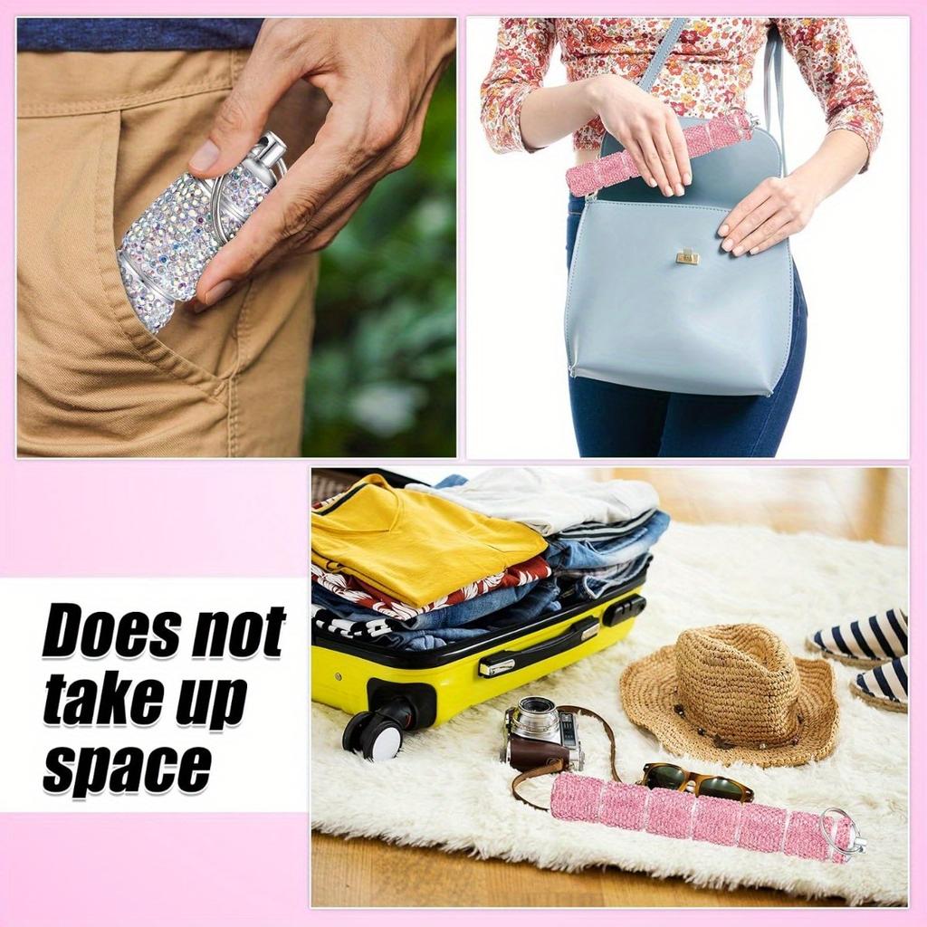 Metal Pill Organizer Portable Waterproof Travel Pill Box Rhinestone Large Bling Pill Case Pill Box Pill Holder Bottle Storage