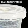 500PCS Of White Leak Proof Cover Sealing Paper Pad Plastic Milk Tea Coffee Beverage Cup Waterproof Leak Proof Paper Leak Proof