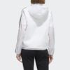Adidas Three-Stripe Sports Hooded Jacket Women Outerwear White FM9257