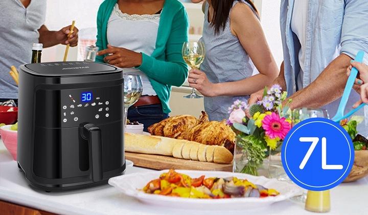 Frytkownica 7L Beztłuszczowa Mocna 1900W Air Fryer Frytownica Mięso Hit !!!