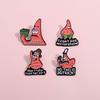 Alloy Unique Starfish Brooch Featuring Cute Cartoon Character Design For Trendy Accessory