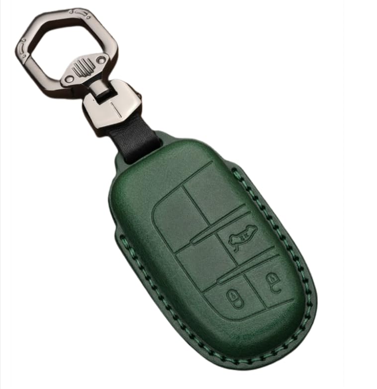 Jeep Cherokee Grand Cherokee Renegade Wrangler 300 Smart Key Case зелёный