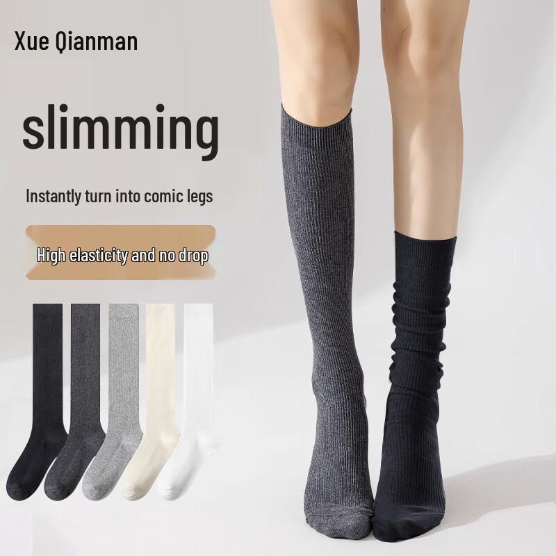 Women s Cotton Blend Mid-Calf Slouchy Socks One Size