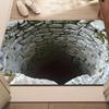 Optical Illusion Door Mat Abyss Illusion Non-Slip Absorbent Doormat 20x32 Inch Machine Washable Rugs for Indoor Outdoor Bathroom