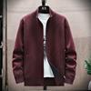 Men's Autumn Winter Cable Knit Zipper Cardigan - Thick Warm Casual Sweater for Men
