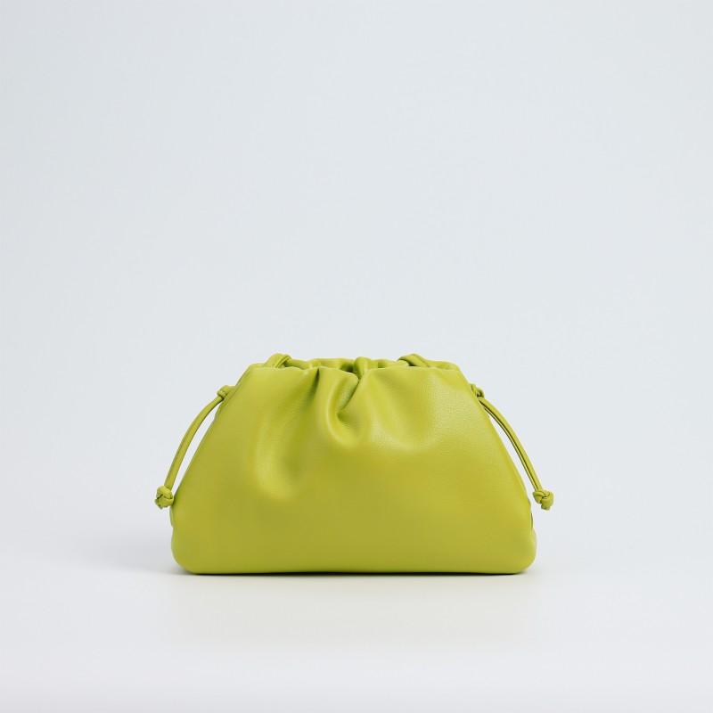 Soft Cloud Shape Leather Crossbody Bag Women Small Size Genuine Cowhide Adjustable Strap Daily Wear
