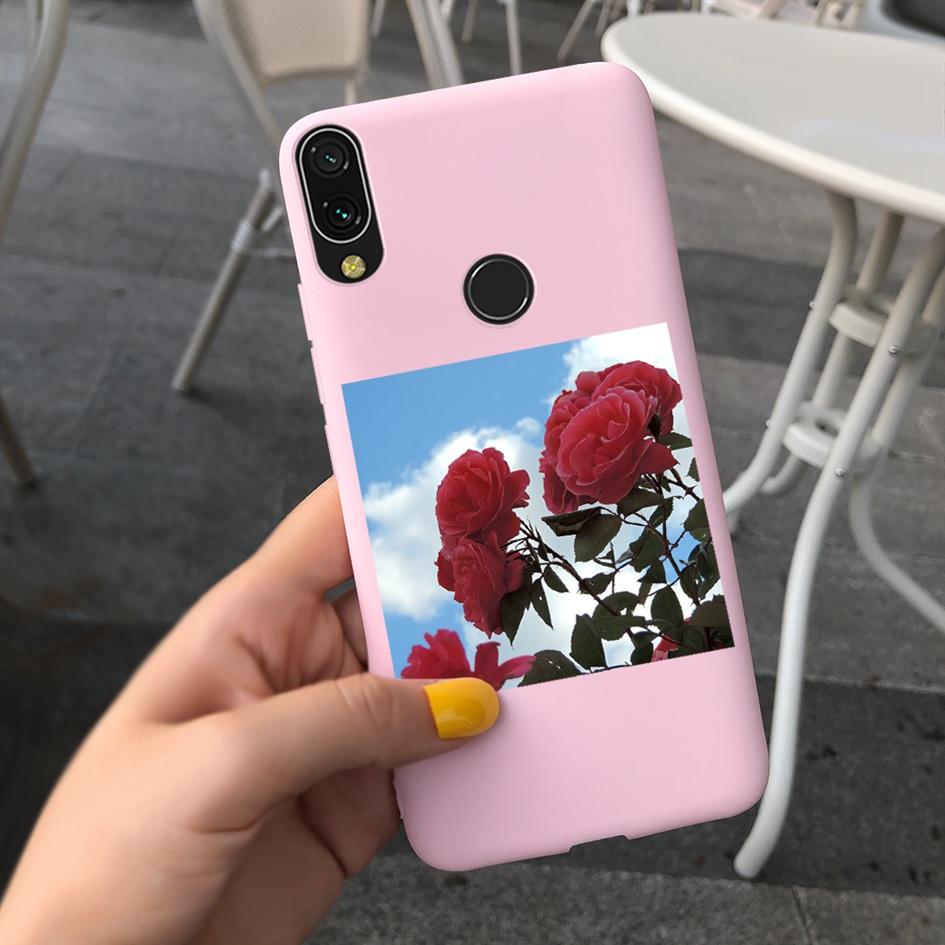 Soft Case For Xiaomi Redmi Note 7 Cover Funda For Redmi 7 7A Fashion Silicone Sunflower Phone Case on Redmi Note7 Pro Back Cover