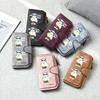 Cartoon Cool Bear Pattern Long Wallet Fashion Multi Card Holder Casual Portable Purse