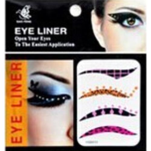 5 Pairs /6 pairsFake Glitter Eyeliner Sticker Self-adhesive Party Makeup Eyeliner Sticker Magic Double Eyelid Tape Cat Eye Makeup Cosmetic Tools