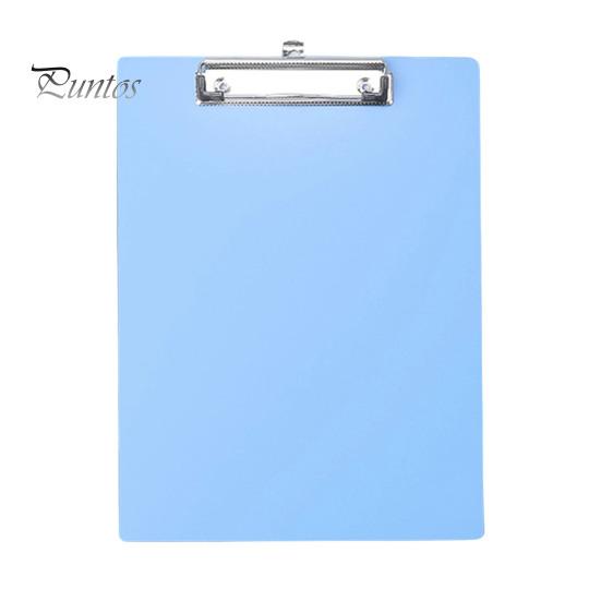 Office Classroom Supplies A4 Letter Size Plastic Clipboard, Hard Board with Low Profile Morandi Color Clipboard Clip, Lightweight Solid for Vertical payment небесно-голубой