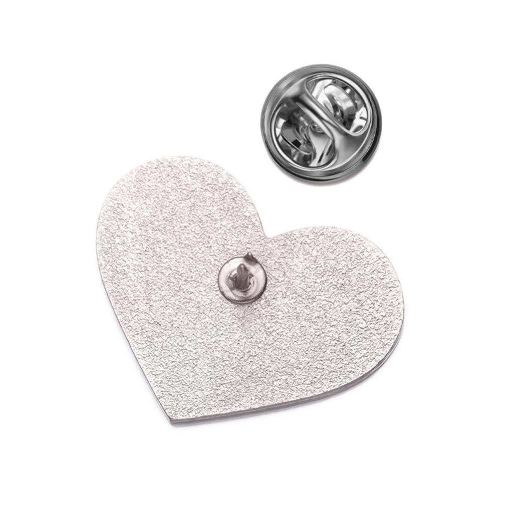 Creative Commemorative Emblem Cute Love Shape Mouldy Music Theme Peripheral Metal Brooch