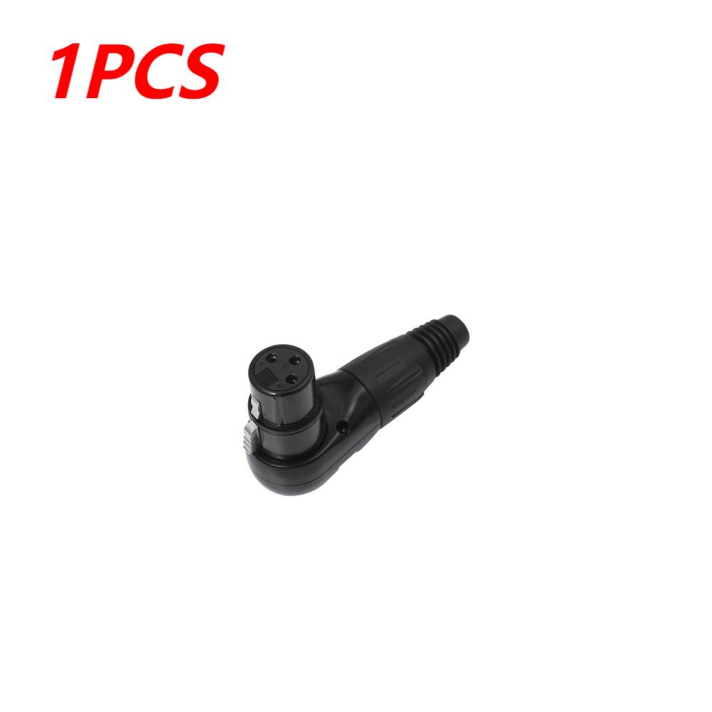 3Pin Adjustable XLR Right Angle Connector Mic Speaker Audio Cable Connector Right Angle 90 Degree Audio Wire Connector