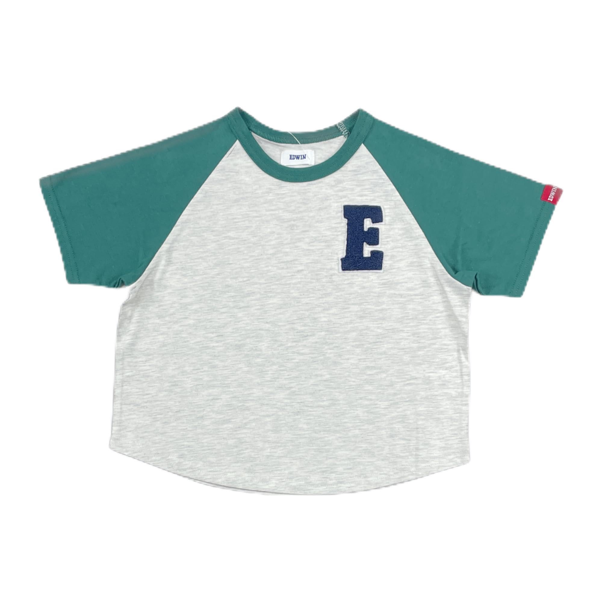 Edwin Green Sagara Patch Kids T-Shirt зелёный