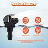 Universally Front Windshield Wiper Arm Washer Nozzle Spray Unit with 2 Holes Wiper Water Spray Jets