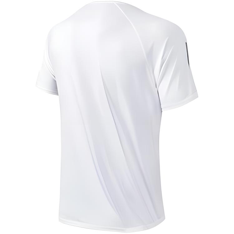 Anta Lifestyle Series Logo Letter Print Round Neck Short Sleeve T-Shirt Men Tops White 952327126-7