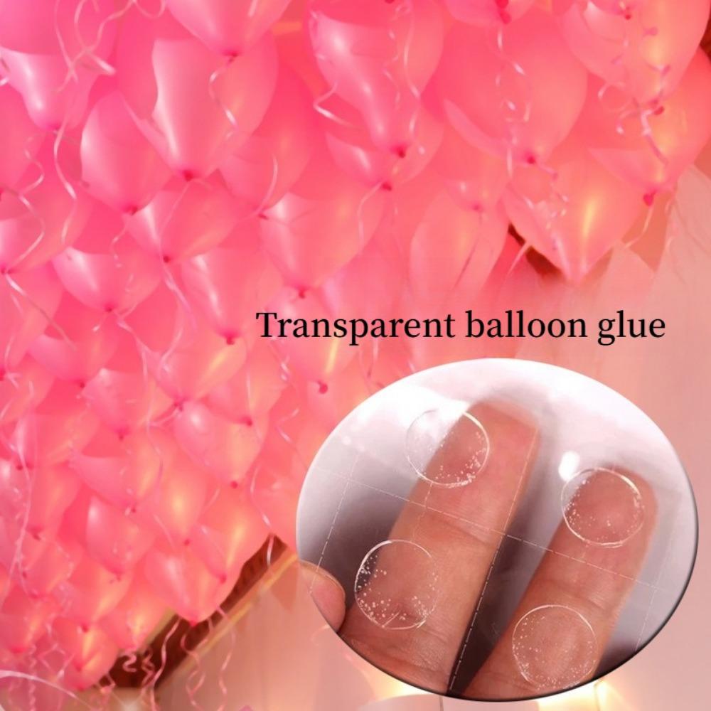 600PCS Non-marking Removable Glue Point Colloidal Balloon Paste Polka Dot Glue Ring Double-sided Tape Point
