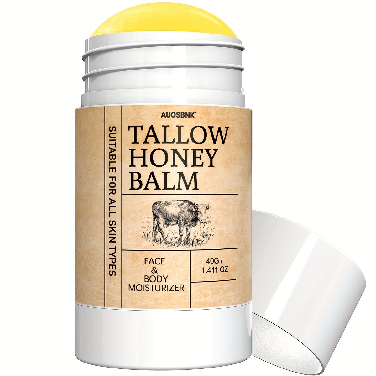 

Бальзам Медовый Таллоу для лица, тела и рук - Интенсивный увлажняющий крем для сухой, чувствительной кожи и облегчения экземы - Полностью натуральный, нетоксичный - 40 г