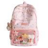 Schoolbag High value transparent two-dimensional pain bag Girls Mori backpack Backpack Lightweight campus junior high school student schoolbag