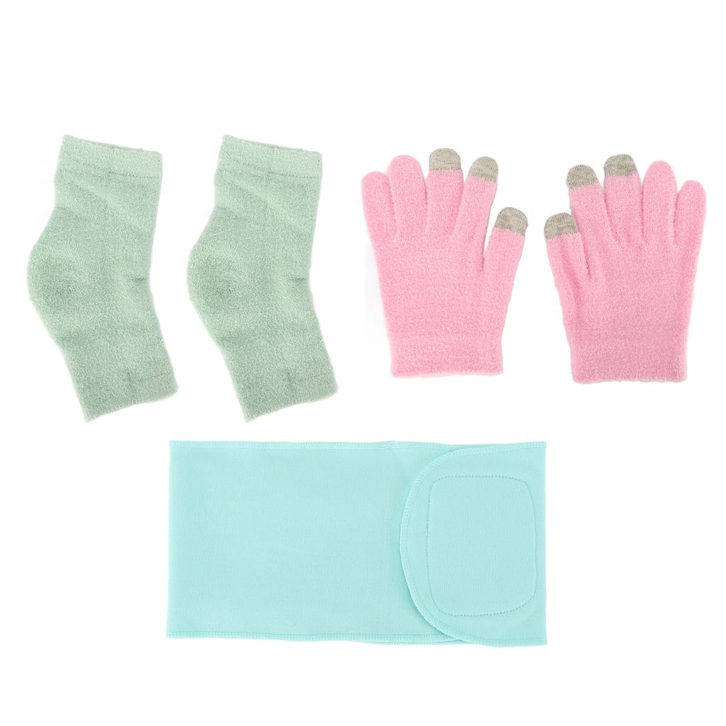 Touch Screen SPA Gel Socks Gloves Set Reusable Moisturizing Gel Gloves Socks for Cracked Dry Skin