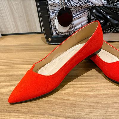 Chaussures Plates Femmes Nouvelles Polyvalentes Pointues Chaussures Simples Plates à Semelle Souple Femmes Chaussures de Travail Confortables pour le Travail Zapatos De Mujer