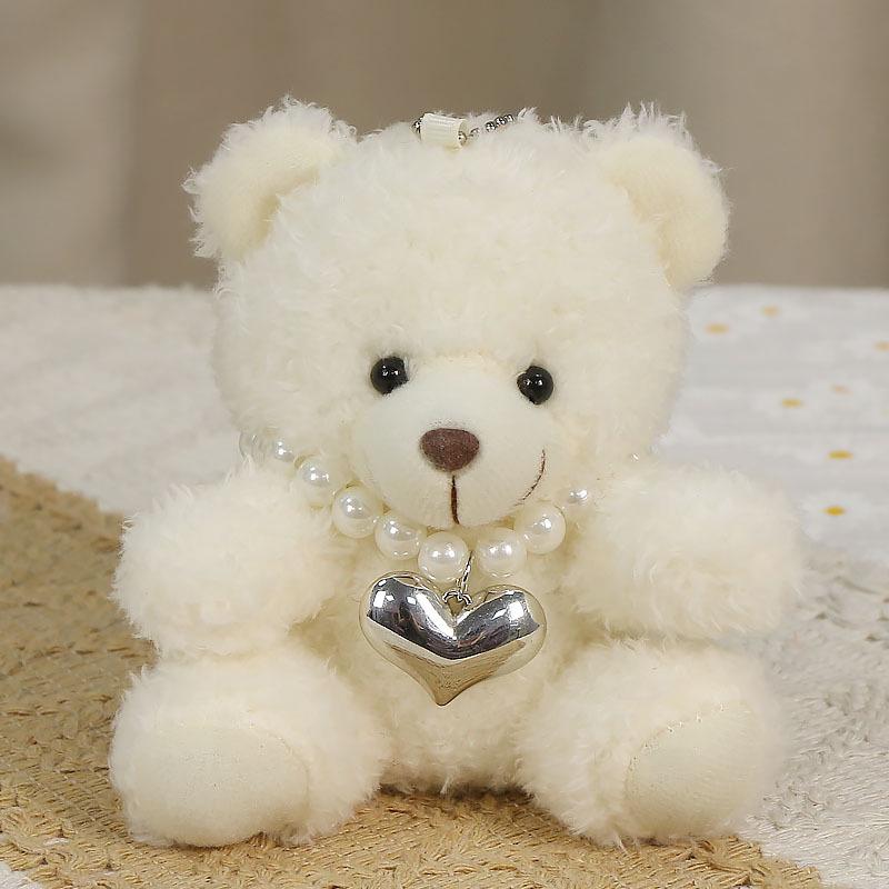 Charming Teddy Bear Keychain Plush Doll - Dressed Up Couple Backpack Ornament Gift