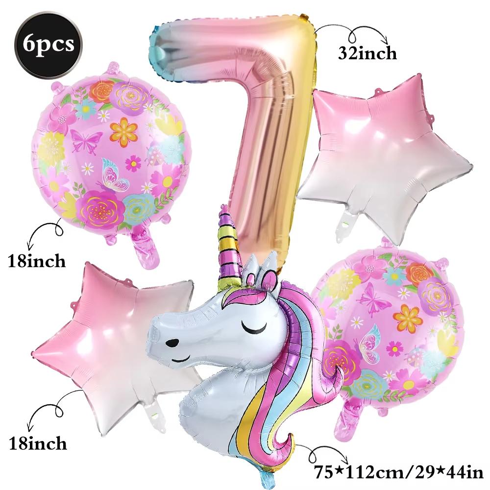 Cartoon Unicorn Birthday Party Decorationa  Unicorn Theme Bleware Paper Plate Cup Tablecloth Birthday Party Decor Supplies