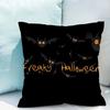 Decorative Halloween Pillowcases 40x40 Cushions Double-sided Printing Cushion Cover 40x40cm Short Plush Twin Size Bedding Pillow