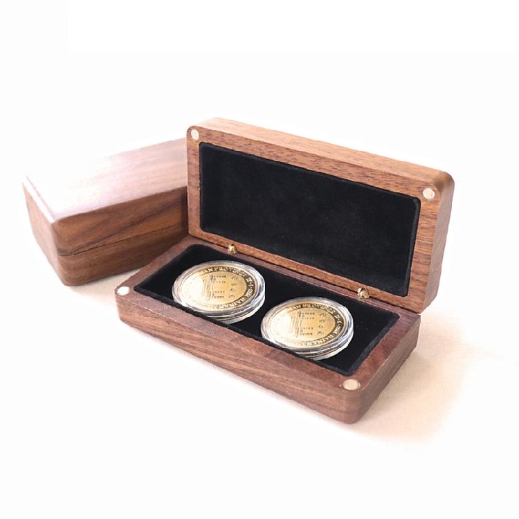 Stylish Elegant Wood Pins and Medals Storage Case Accessory Portable for Desk Or Office Display Home Organization
